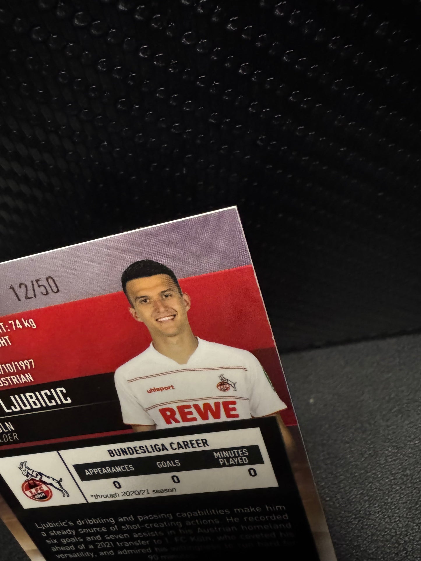 2021-22 Stadium Club Chrome Bundesliga Gold Refractors 59 Dejan Ljubicic RC 12/50 - 787 Hobby House