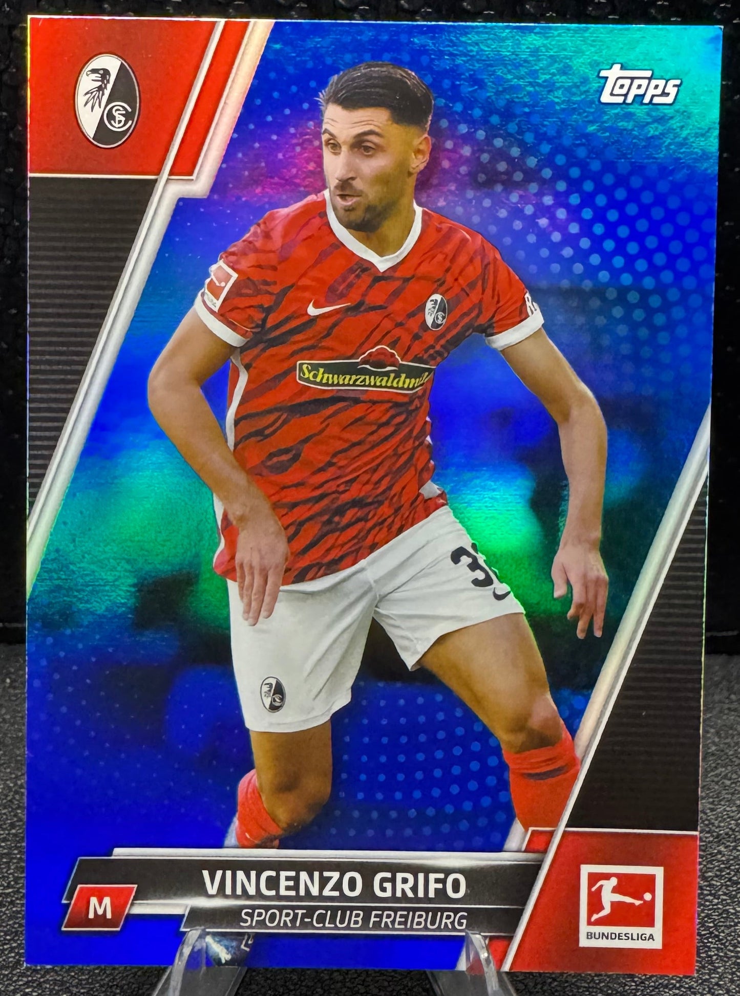 2021 - 22 Topps Bundesliga Blue Foil 74 Vincenzo Grifo 68/99 - 787 Hobby House