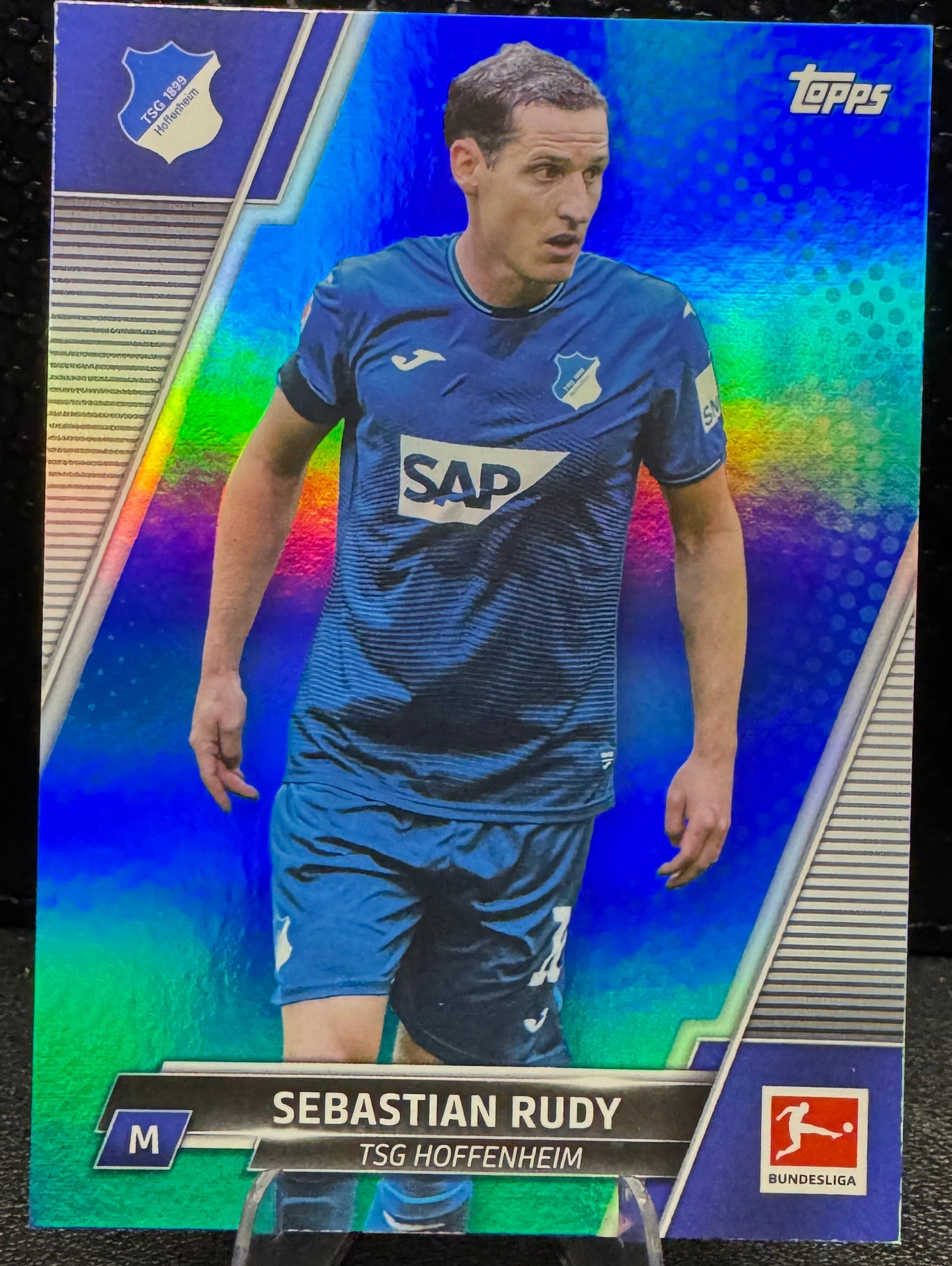 2021 - 22 Topps Bundesliga Blue Foil 98 Sebastian Rudy 32/99 - 787 Hobby House