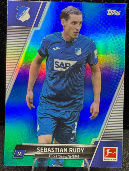 2021 - 22 Topps Bundesliga Blue Foil 98 Sebastian Rudy 32/99 - 787 Hobby House