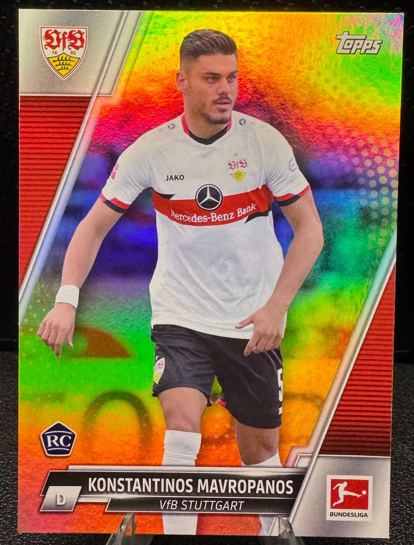 2021 - 22 Topps Bundesliga Gold Foil 167 Konstantinos Mavropanos RC 2/50 - 787 Hobby House