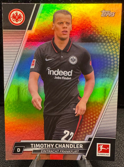 2021 - 22 Topps Bundesliga Gold Foil 67 Timothy Chandler 22/50 - 787 Hobby House