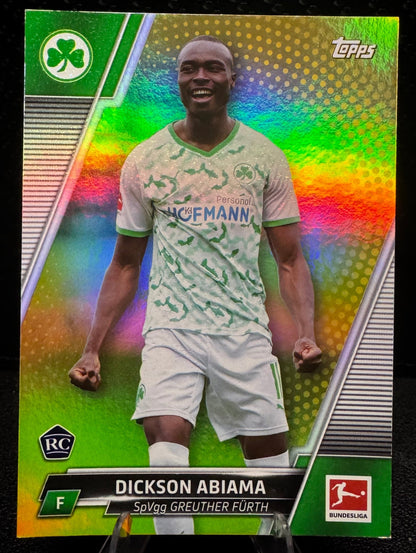 2021-22 Topps Bundesliga Gold Foil 83 Dickson Abiama RC 25/50 - 787 Hobby House