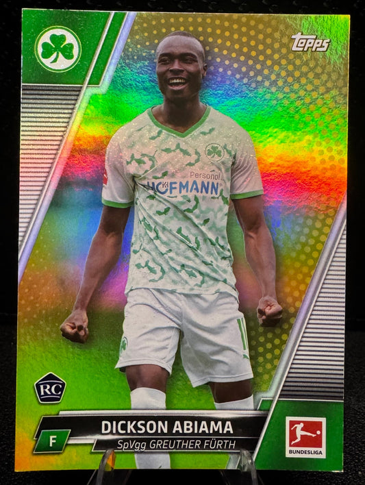 2021-22 Topps Bundesliga Gold Foil 83 Dickson Abiama RC 25/50 - 787 Hobby House