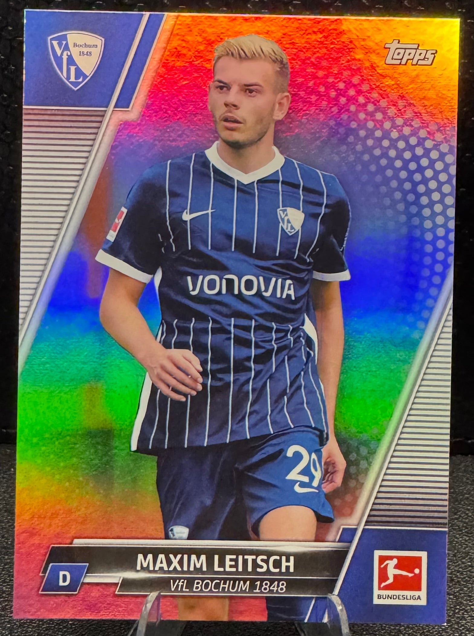 2021 - 22 Topps Bundesliga Silver Foil 48 Maxim Leitsch 75/75 - 787 Hobby House