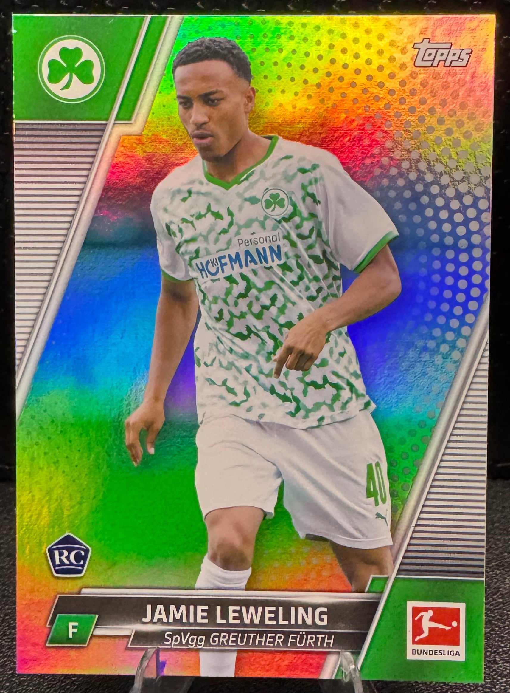2021 - 22 Topps Bundesliga Silver Foil 81 Jamie Leweling RC 16/75 - 787 Hobby House