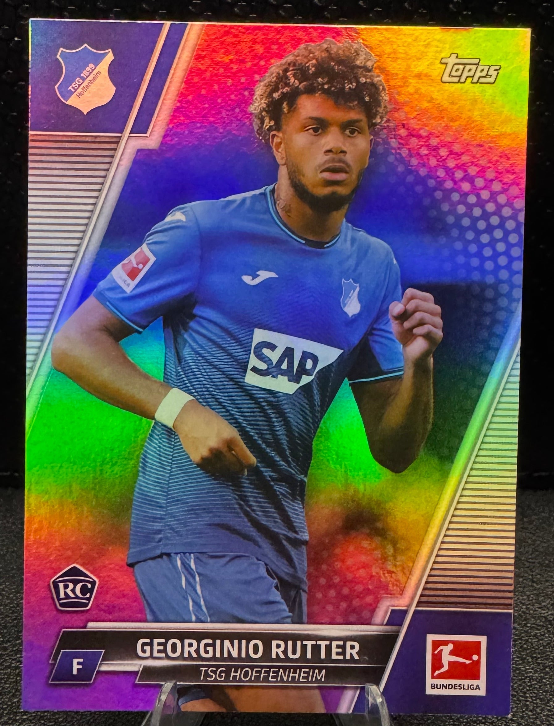 2021 - 22 Topps Bundesliga Silver Foil 96 Georginio Rutter RC 8/75 - 787 Hobby House