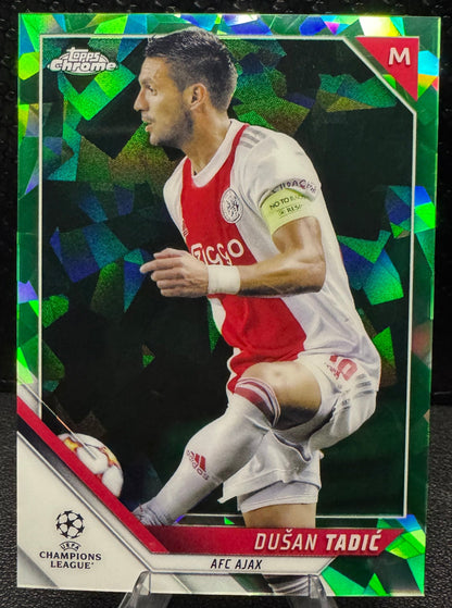 2021 - 22 Topps Chrome Sapphire UEFA Champions League Green 148 Dusan Tadic 34/75 - 787 Hobby House