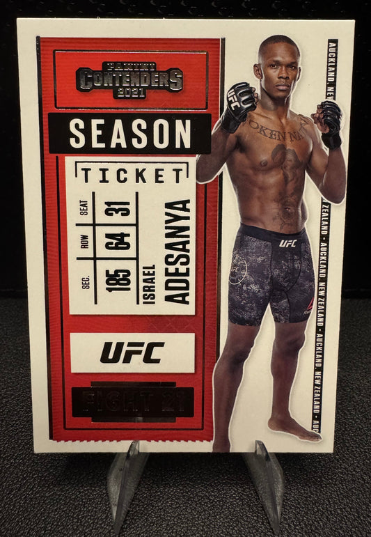 2021 Panini Chronicles Contenders UFC 5 Israel Adesanya MMA - 787 Hobby House