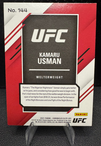 2021 Panini Chronicles Elite Pink #144 Kamaru Usman