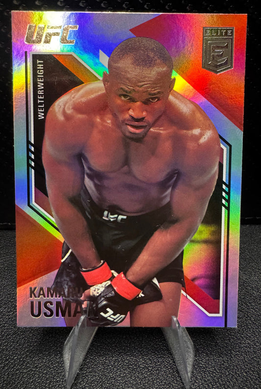 2021 Panini Chronicles Elite Pink #144 Kamaru Usman