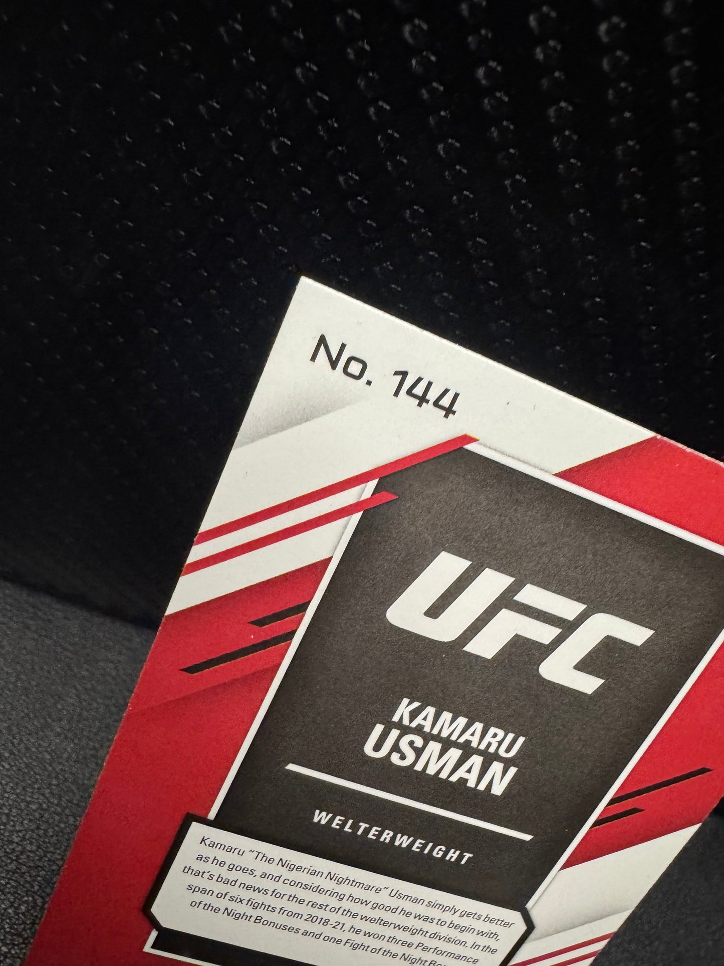 2021 Panini Chronicles Elite Pink #144 Kamaru Usman