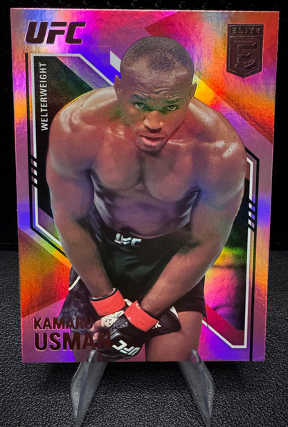 2021 Panini Chronicles Elite Pink 144 Kamaru Usman - 787 Hobby House