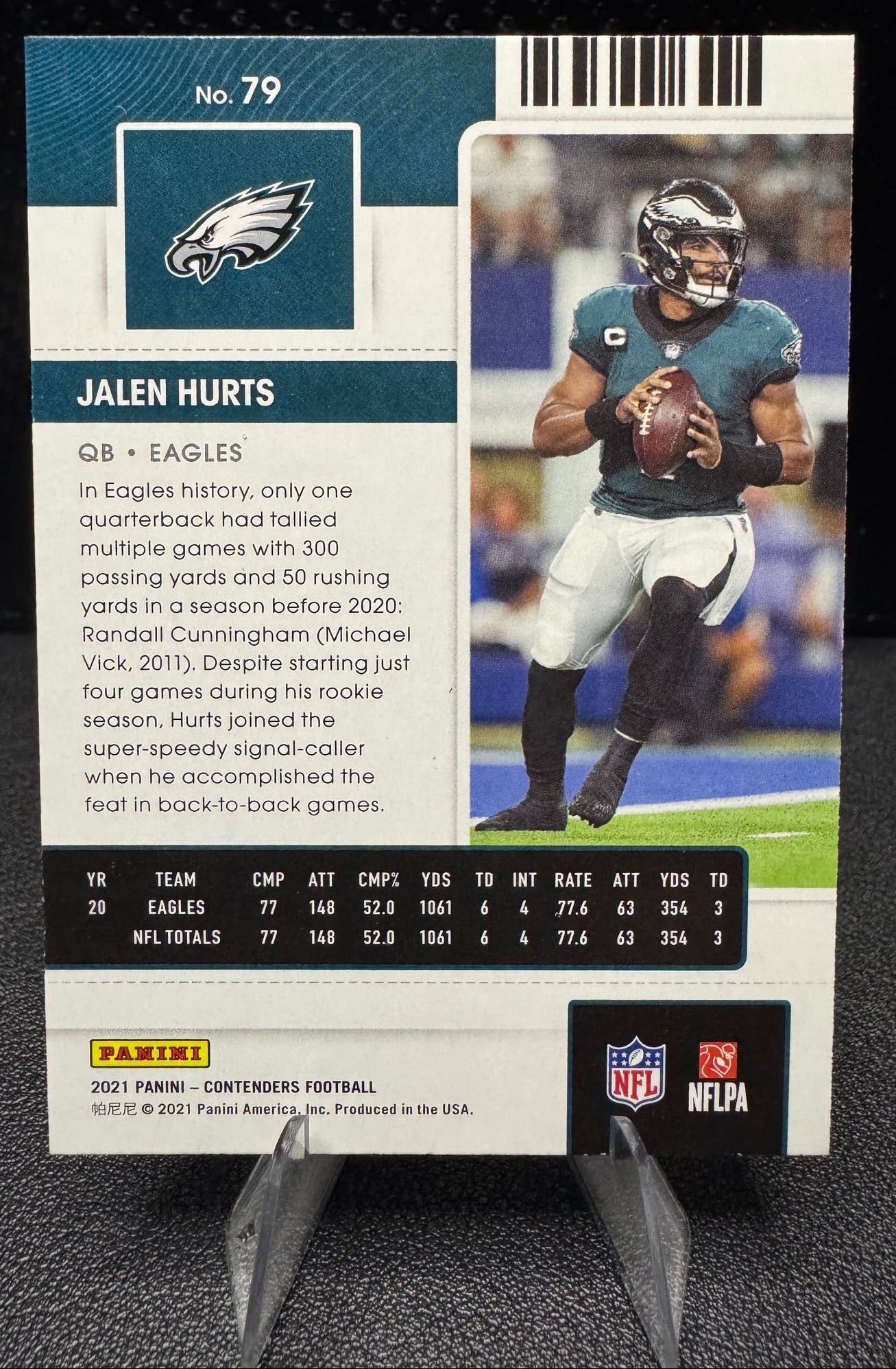2021 Panini Contenders 79 Jalen Hurts Philadelphia Eagles - 787 Hobby House