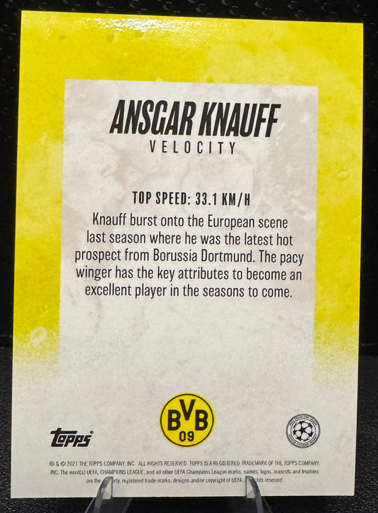 2021 Topps Alphonso Davies My Journey Velocity Green Ansgar Knauff 52/99 - 787 Hobby House