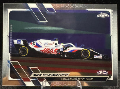 2021 Topps Chrome Formula 1 112 Mick Schumacher/F1 Cars RC - 787 Hobby House