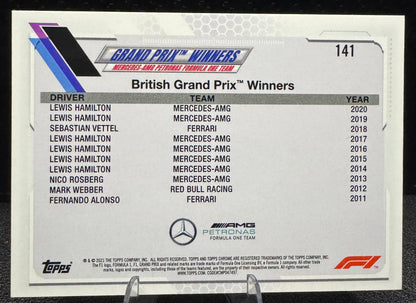 2021 Topps Chrome Formula 1 141 Lewis Hamilton/Grand Prix Winners - 787 Hobby House