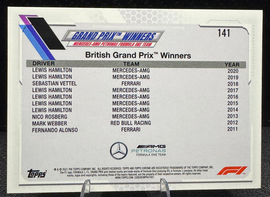 2021 Topps Chrome Formula 1 141 Lewis Hamilton/Grand Prix Winners - 787 Hobby House
