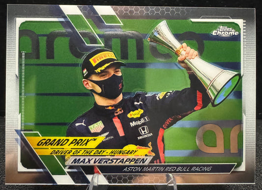 2021 Topps Chrome Formula 1 168 Max Verstappen/Driver of the Day - 787 Hobby House