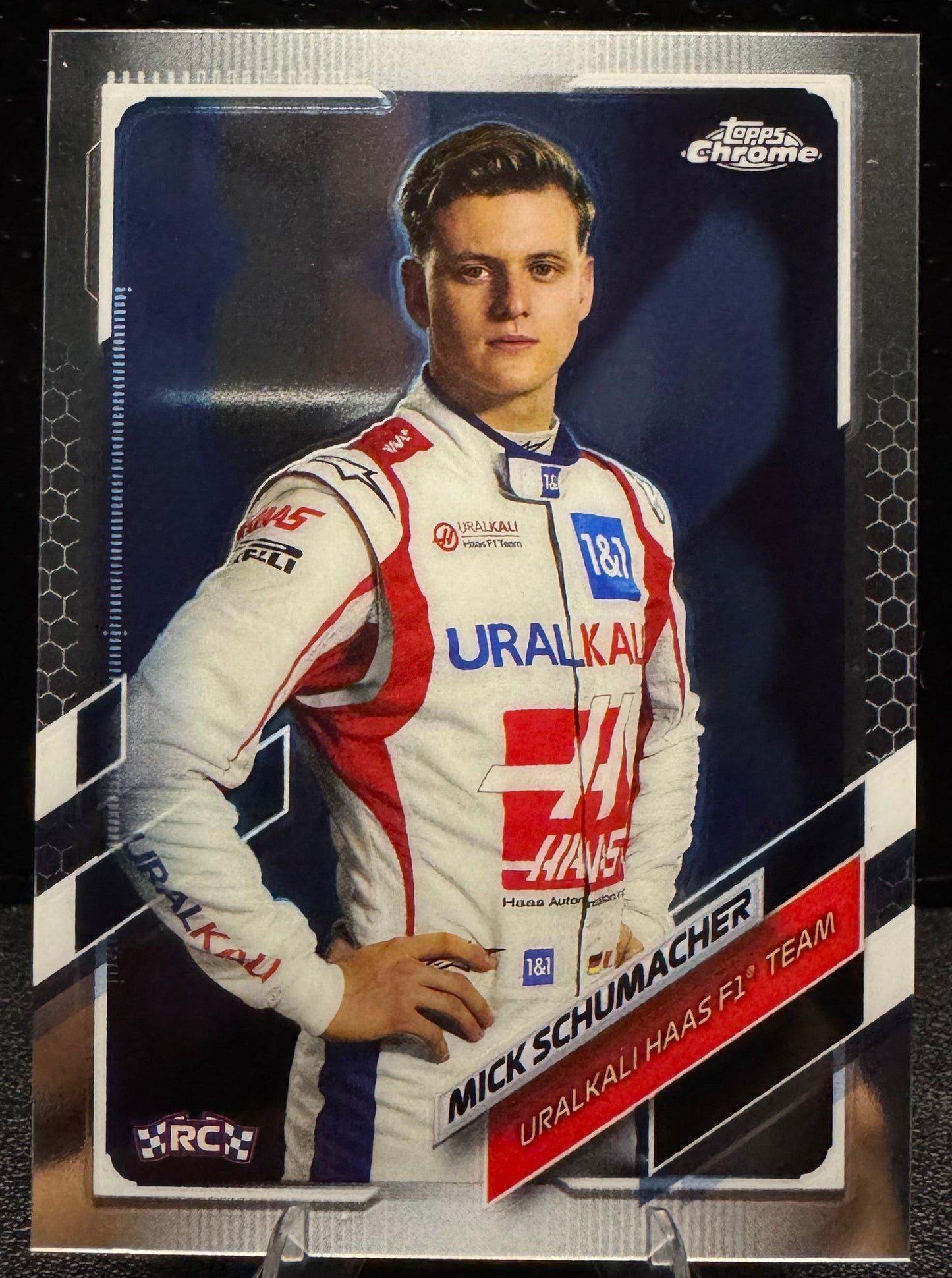2021 Topps Chrome Formula 1 17 Mick Schumacher RC Uralkali Haas - 787 Hobby House