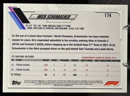 2021 Topps Chrome Formula 1 174 Mick Schumacher RC Freshest Uralkali Haas - 787 Hobby House