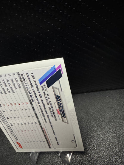 2021 Topps Chrome Formula 1 43 Max Verstappen Red Bull Racing Honda - 787 Hobby House