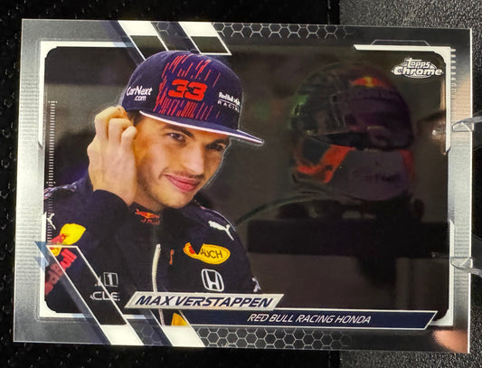 2021 Topps Chrome Formula 1 43 Max Verstappen Red Bull Racing Honda - 787 Hobby House