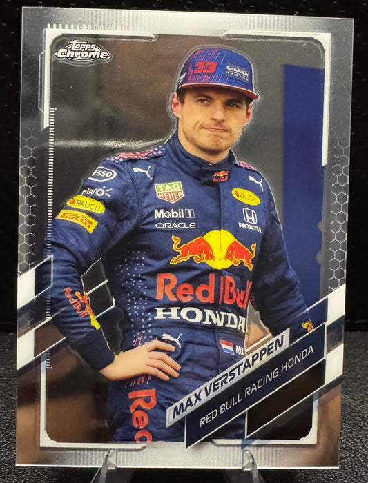 2021 Topps Chrome Formula 1 55 Max Verstappen Red Bull Racing Honda - 787 Hobby House