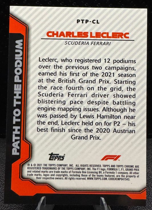 2021 Topps Chrome Formula 1 Path to the Podium PTPCL Charles Leclerc - 787 Hobby House