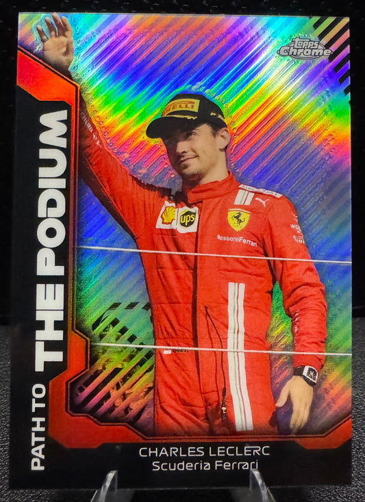 2021 Topps Chrome Formula 1 Path to the Podium PTPCL Charles Leclerc - 787 Hobby House