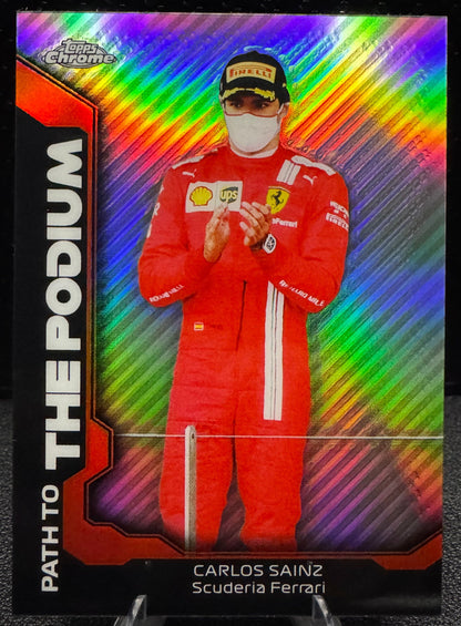 2021 Topps Chrome Formula 1 Path to the Podium PTPCS Carlos Sainz - 787 Hobby House