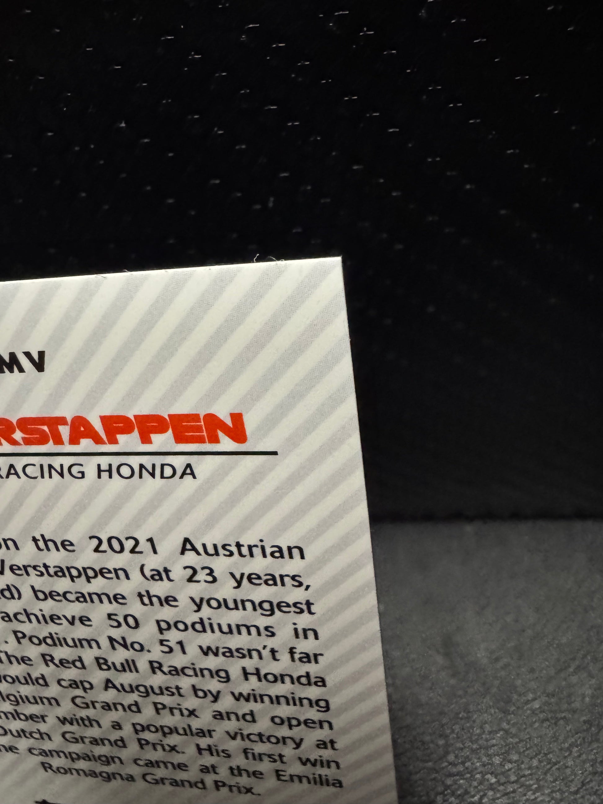 2021 Topps Chrome Formula 1 Path to the Podium PTPMV Max Verstappen - 787 Hobby House