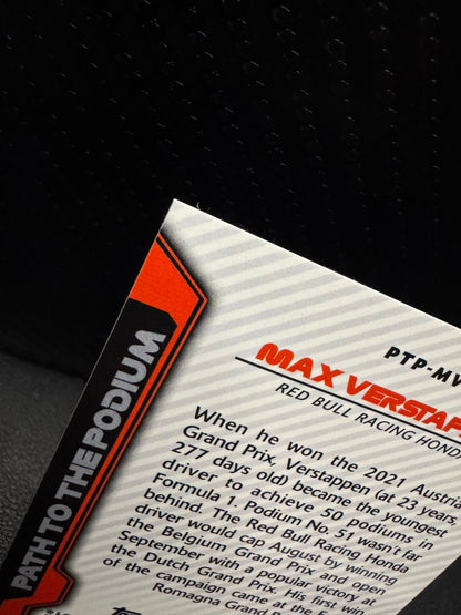 2021 Topps Chrome Formula 1 Path to the Podium PTPMV Max Verstappen - 787 Hobby House