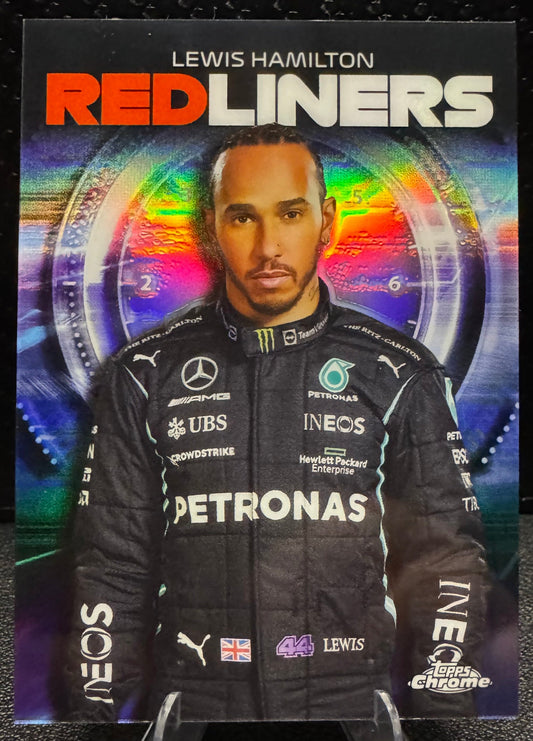 2021 Topps Chrome Formula 1 Red Liners RL1 Lewis Hamilton - 787 Hobby House