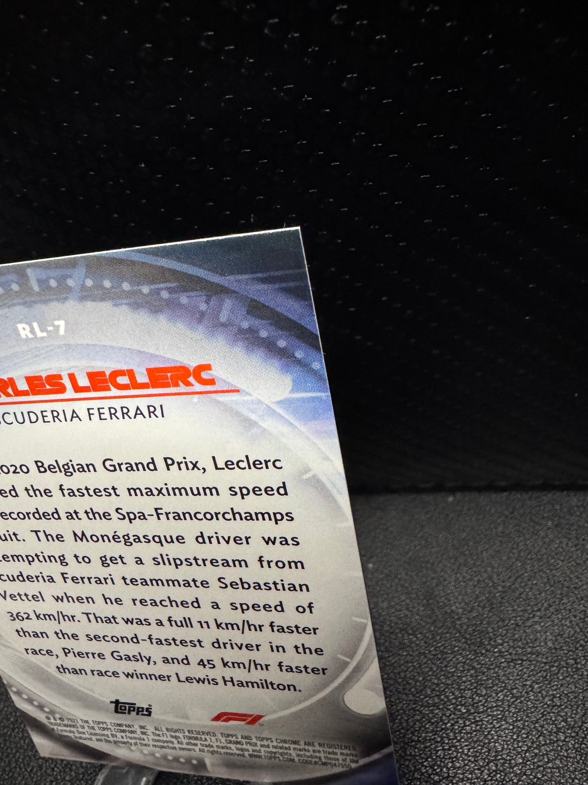 2021 Topps Chrome Formula 1 Red Liners RL7 Charles Leclerc - 787 Hobby House