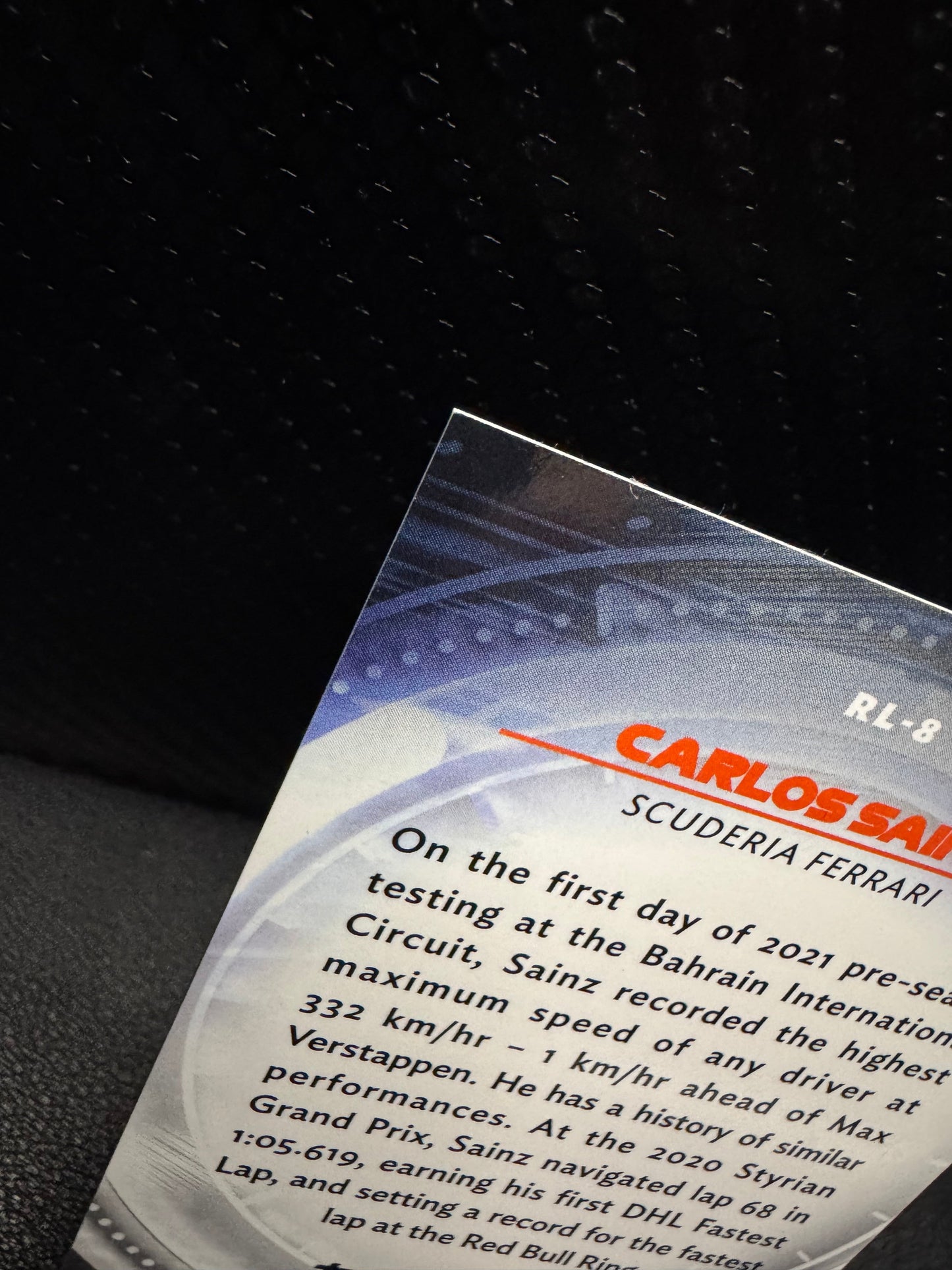 2021 Topps Chrome Formula 1 Red Liners RL8 Carlos Sainz - 787 Hobby House