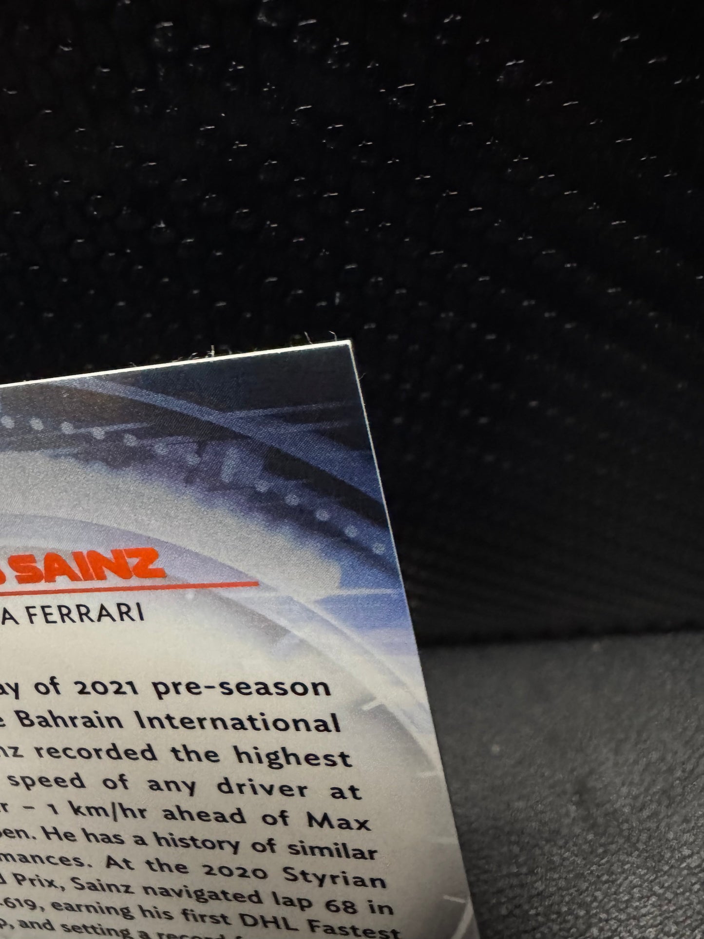 2021 Topps Chrome Formula 1 Red Liners RL8 Carlos Sainz - 787 Hobby House