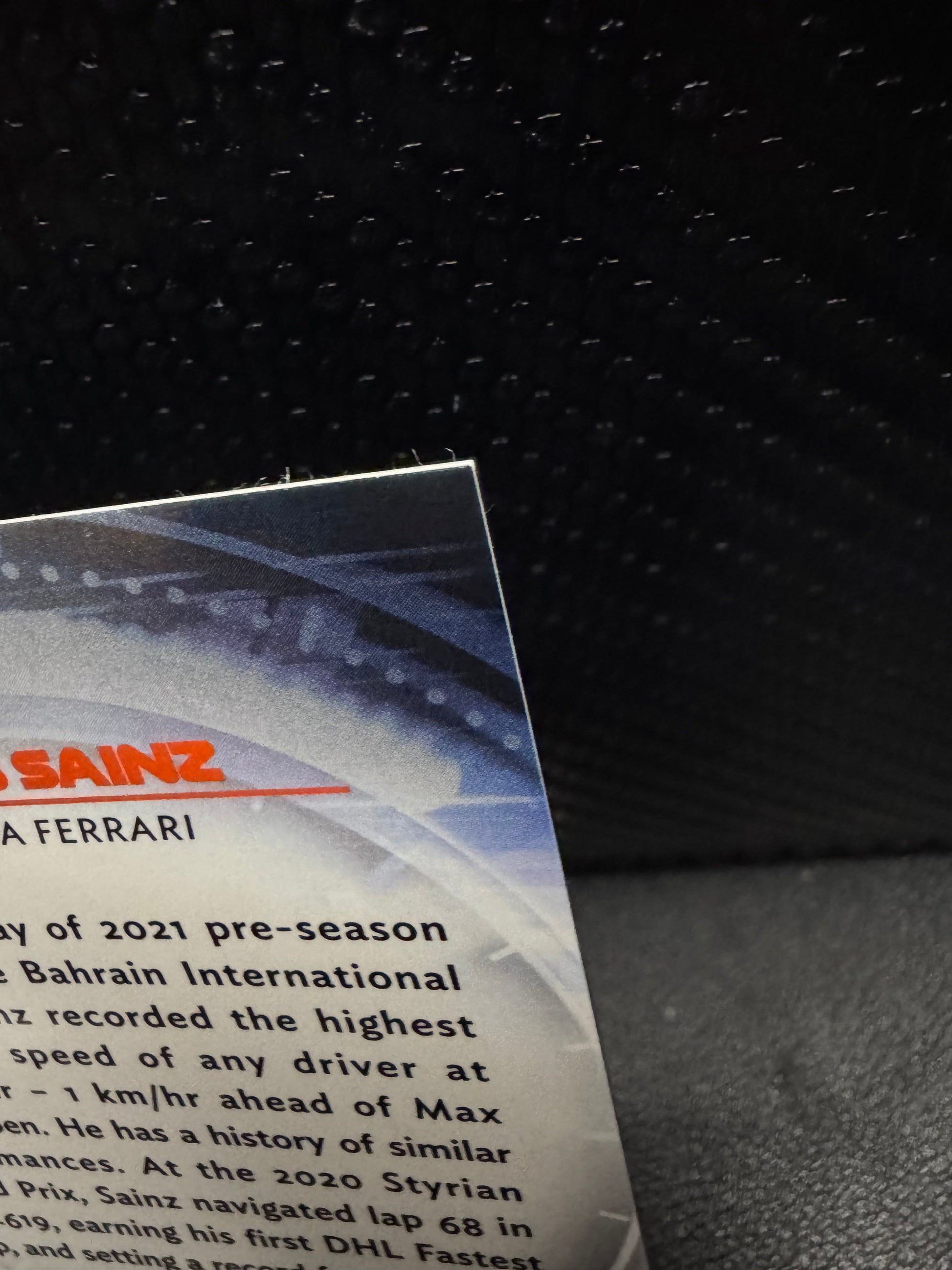 2021 Topps Chrome Formula 1 Red Liners RL8 Carlos Sainz - 787 Hobby House