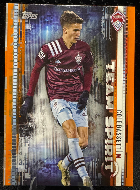 2021 Topps MLS Team Spirit Orange TS3 Cole Bassett 16/25 - 787 Hobby House