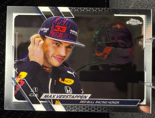 2021 Topps Chrome Formula 1 #43 Max Verstappen Red Bull Racing Honda