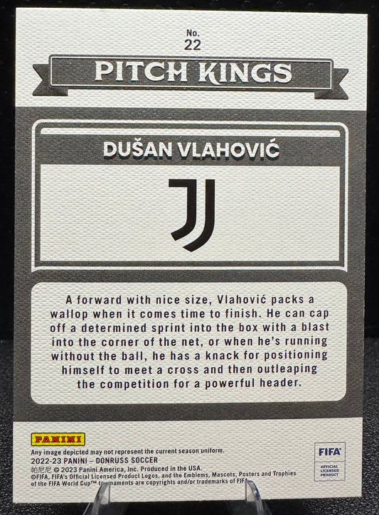 2022 - 23 Donruss Pitch Kings 22 Dusan Vlahovic Juventus - 787 Hobby House