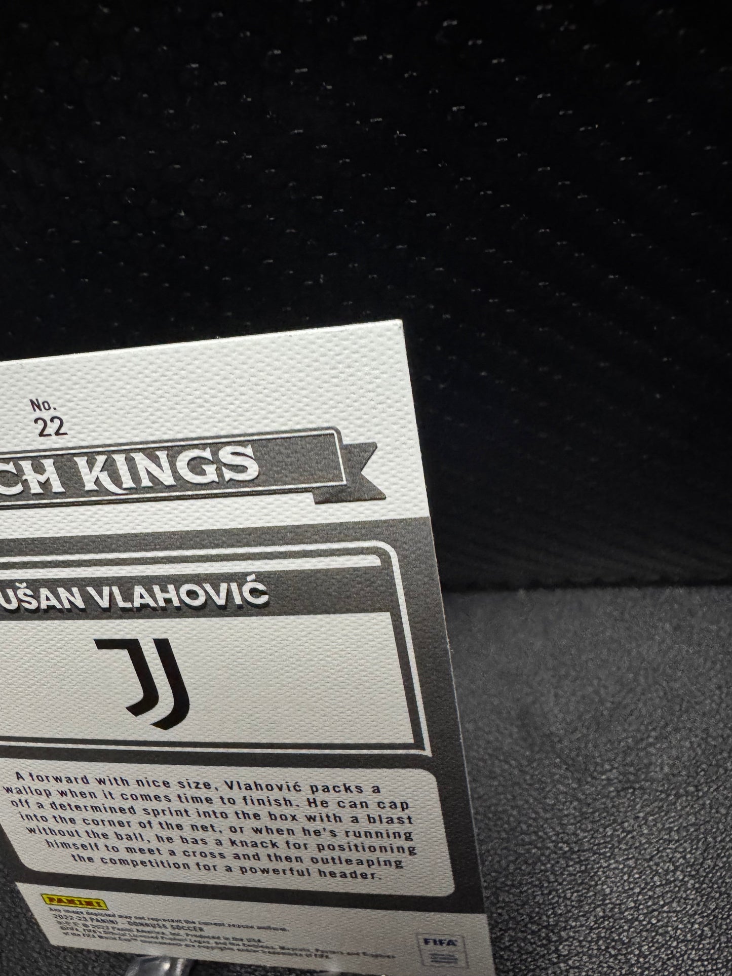 2022 - 23 Donruss Pitch Kings 22 Dusan Vlahovic Juventus - 787 Hobby House