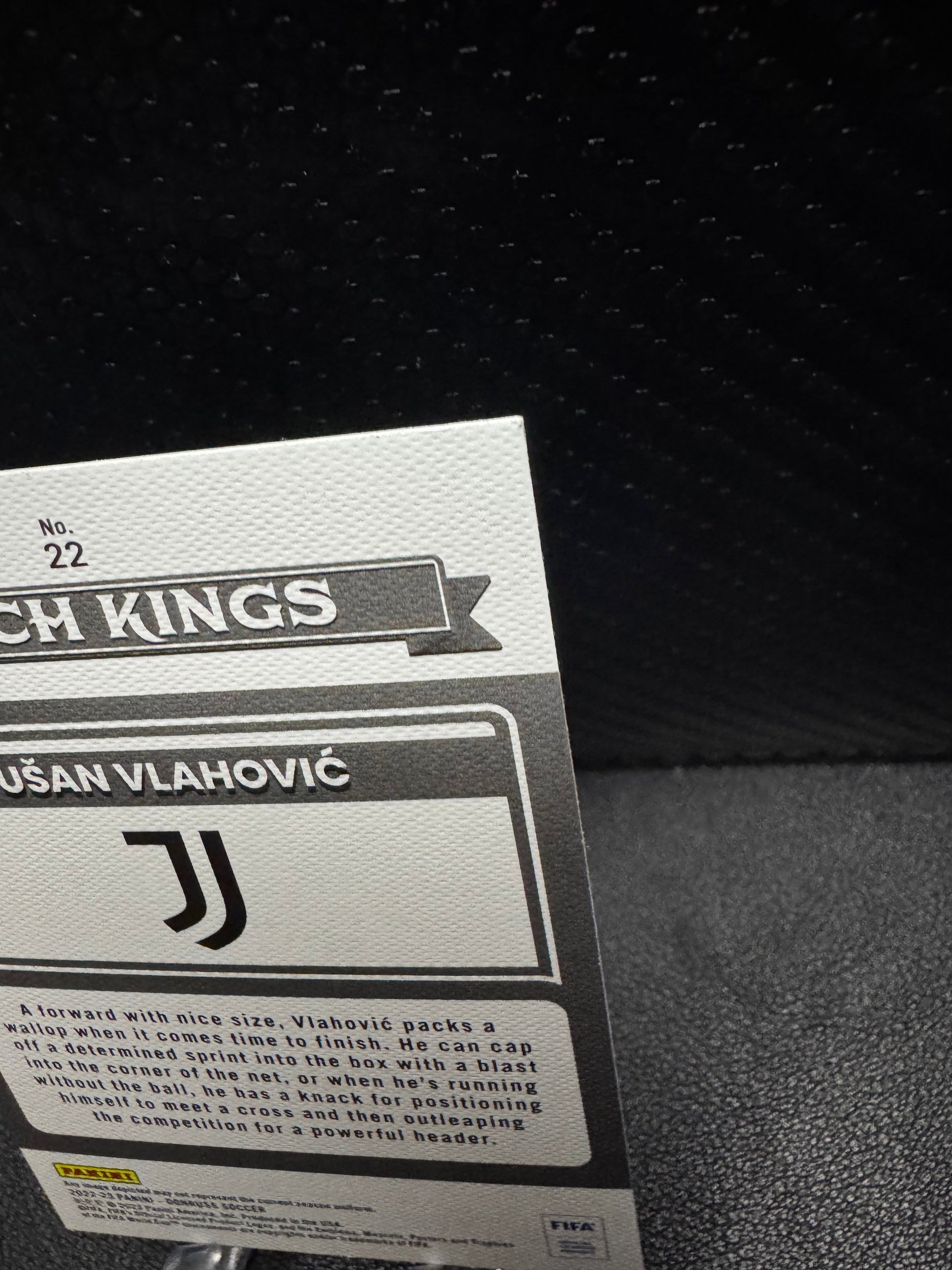2022 - 23 Donruss Pitch Kings 22 Dusan Vlahovic Juventus - 787 Hobby House