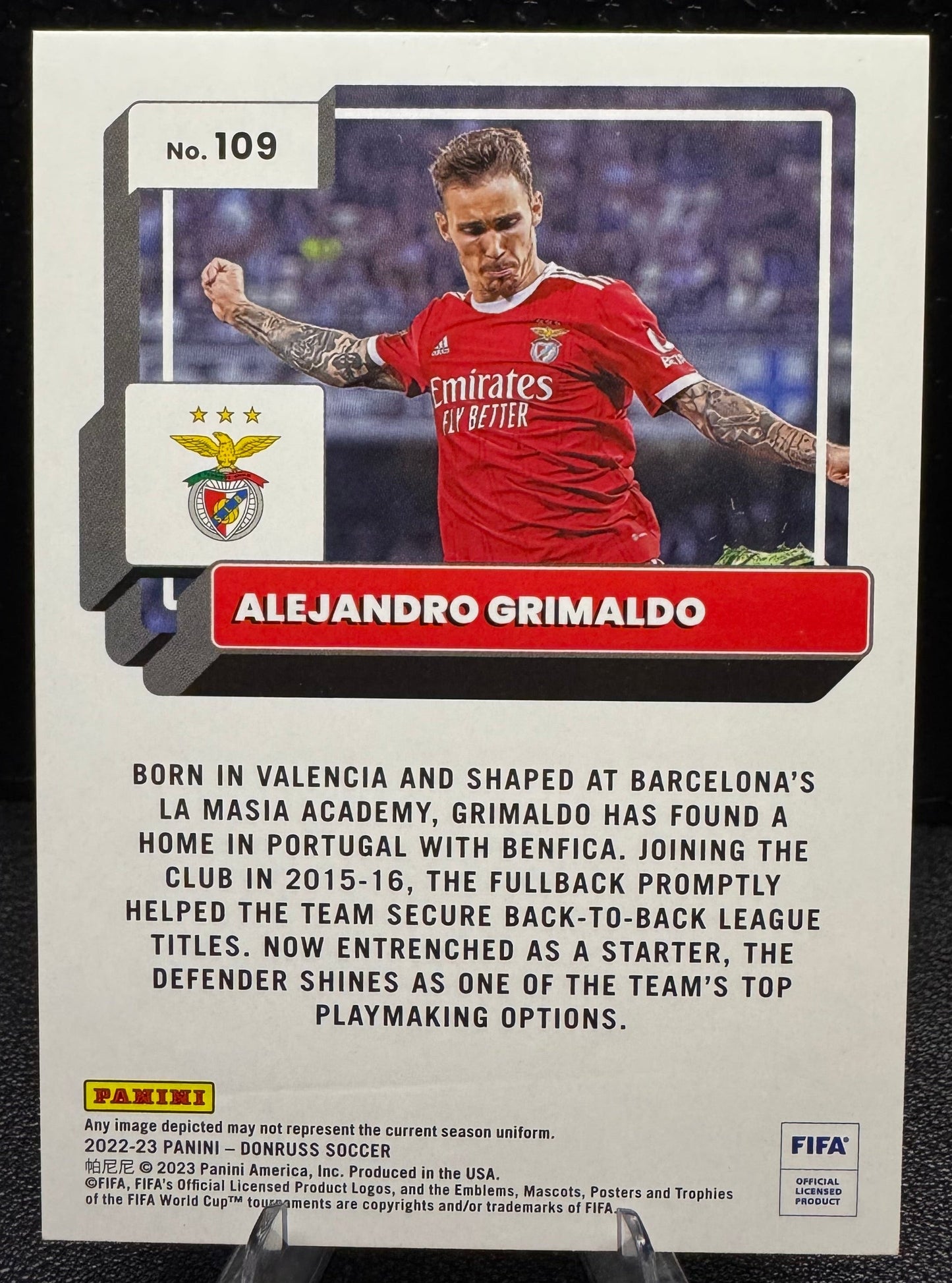2022 - 23 Donruss Red 109 Alejandro Grimaldo 17/99 - 787 Hobby House