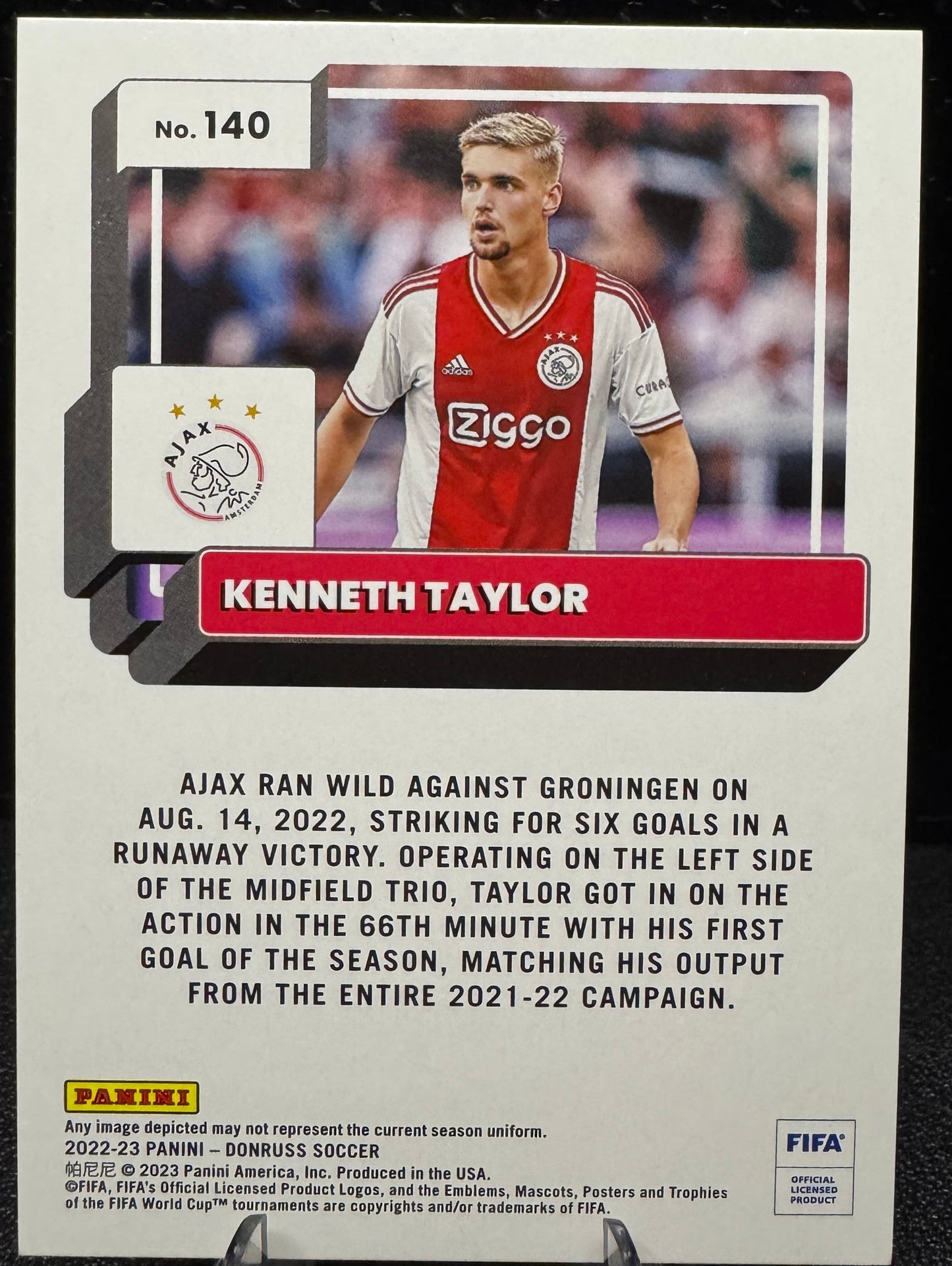 2022 - 23 Donruss Red 140 Kenneth Taylor 43/99 - 787 Hobby House