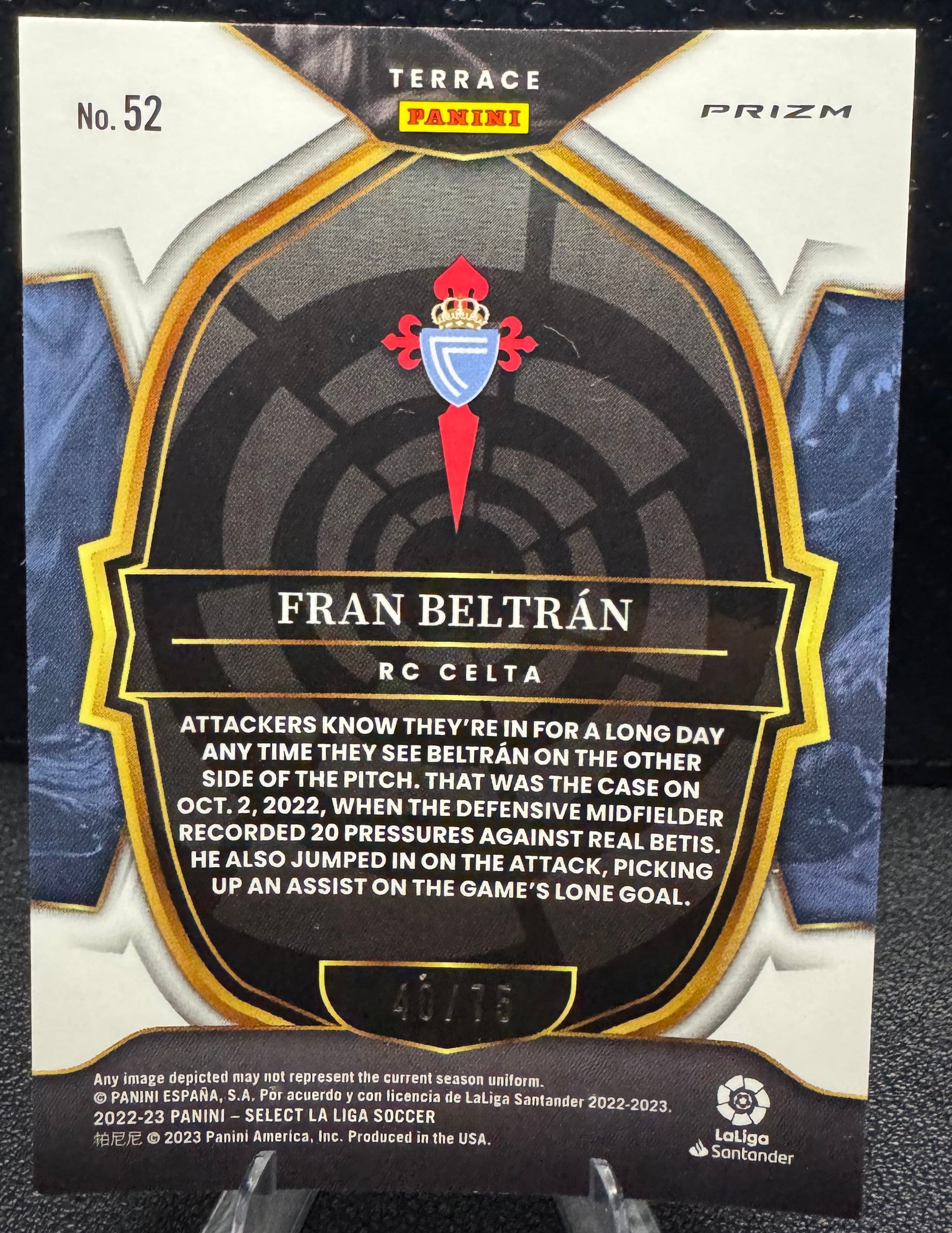 2022 - 23 Select La Liga Purple 52 Fran Beltran 40/75 - 787 Hobby House