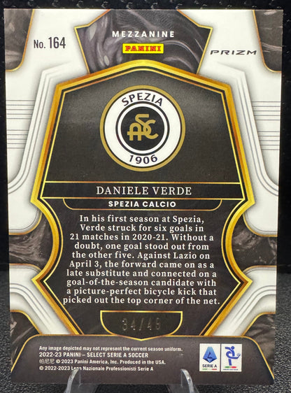 2022 - 23 Select Serie A Purple 164 Daniele Verde 34/49 - 787 Hobby House