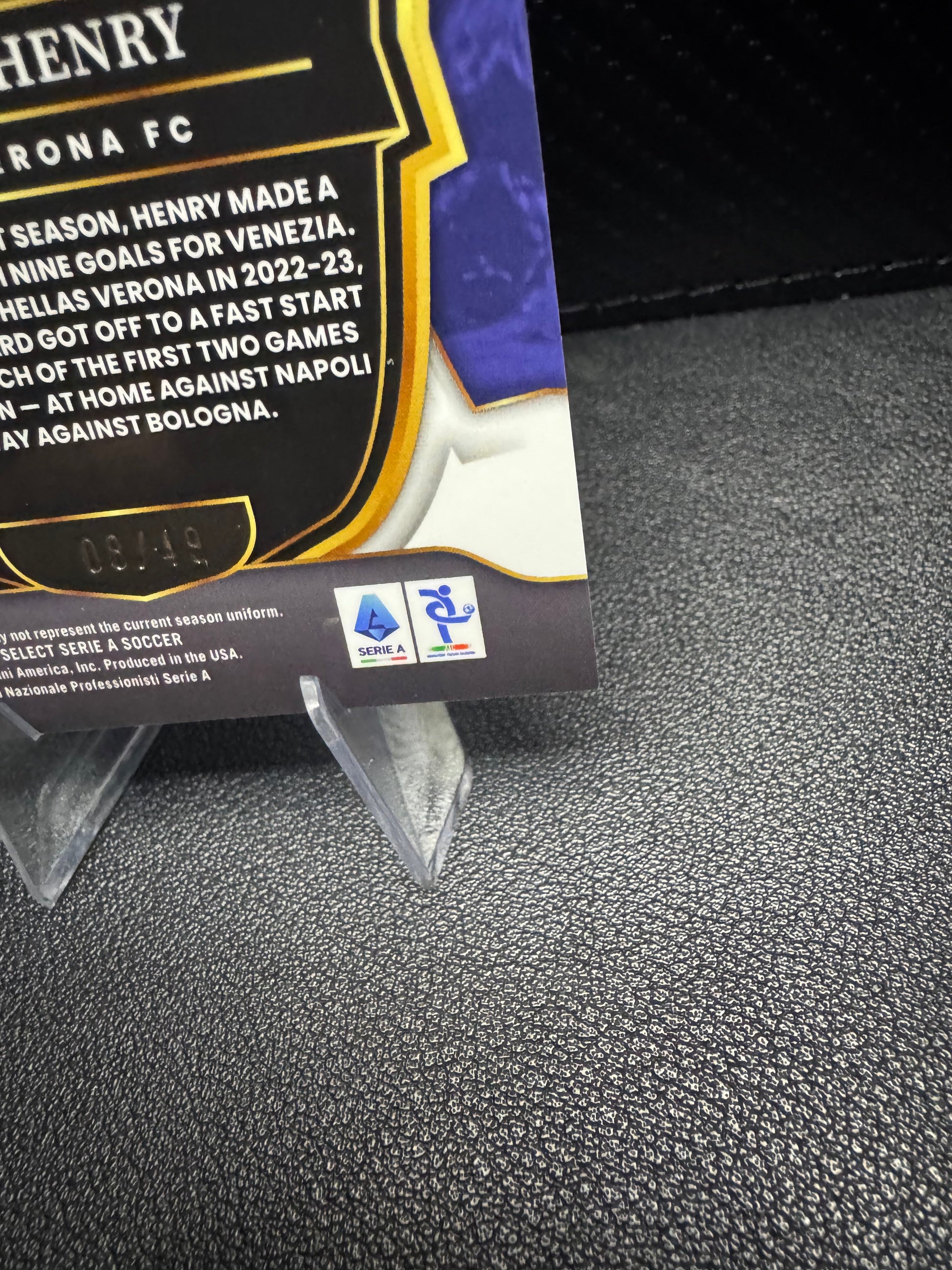 2022 - 23 Select Serie A Purple 45 Thomas Henry 8/49 - 787 Hobby House
