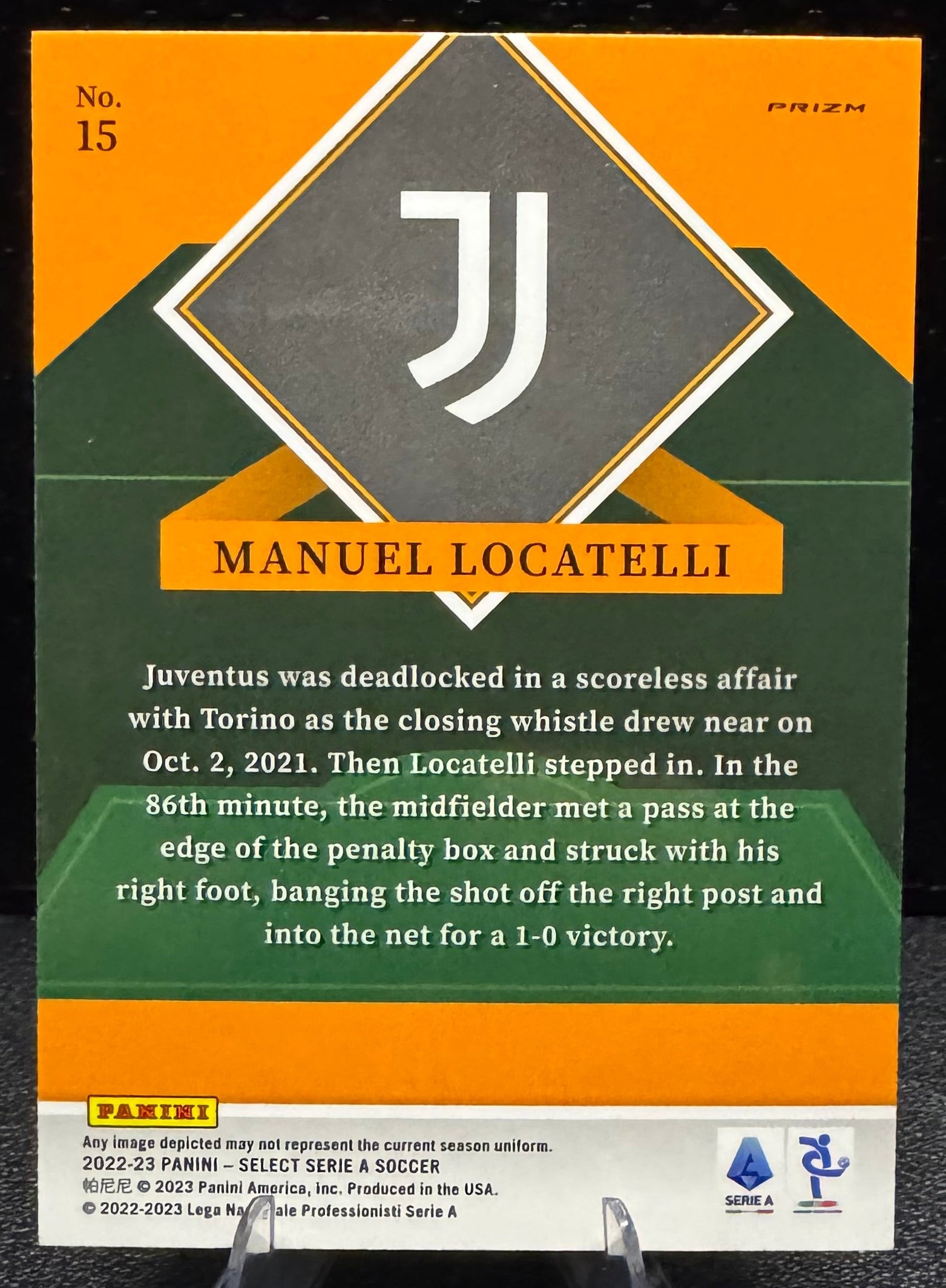 2022 - 23 Select Serie A Select Stars 15 Manuel Locatelli Juventus - 787 Hobby House