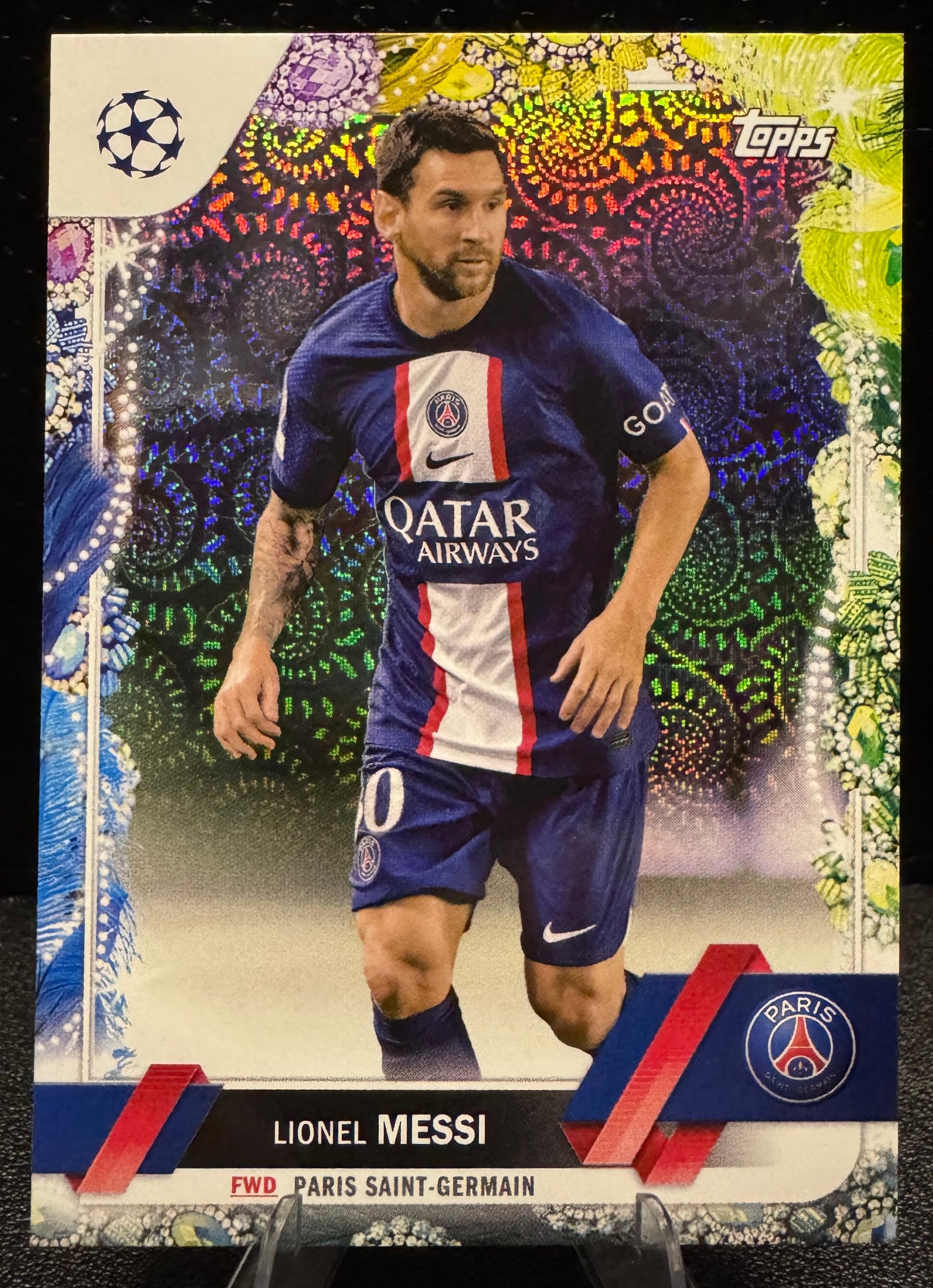 2022 - 23 Topps UEFA Club Competitions Carnaval 1 Lionel Messi Paris Saint Germain - 787 Hobby House
